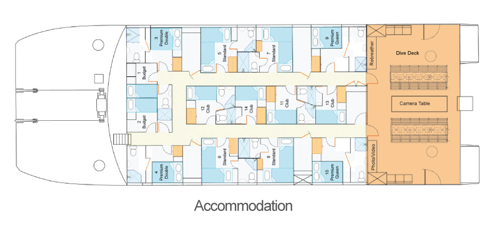 Spoilsport Accommodation - Cabin Layout Overview